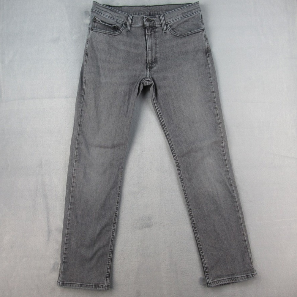 Levis 511 Slim Fit Jeans Mens 34x32 Gray Denim Cotton Blend 04511-3095